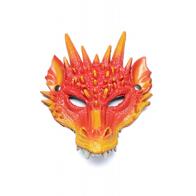 Masque de dragon, rouge