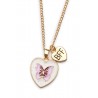 Collier BFF - Coeur papillon