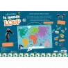 Ma carte du monde magnétique en puzzle : je découvre le monde avec Loup