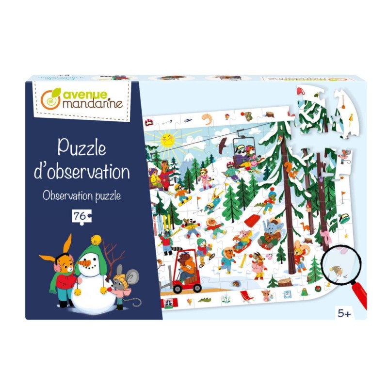 Puzzle observation - Vie à la montagne