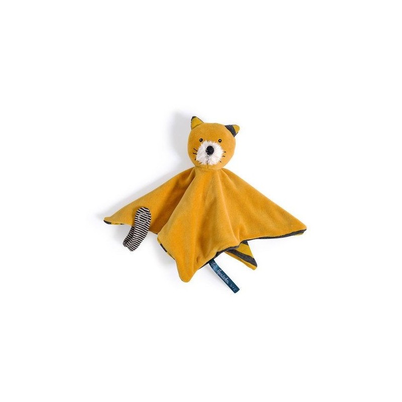 Doudou chat moutarde Lulu Les Moustaches Doudou chat moutarde Lulu Les Moustaches