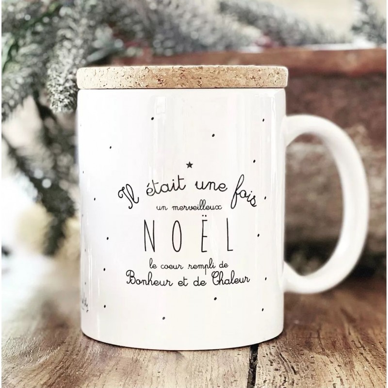 Mug avec couvercle - Il était une fois Noël