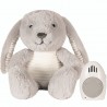 Peluche rechargeable bruits blancs - Milo le lapin gris