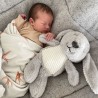Peluche douce bruits blancs - Milo le lapin gris