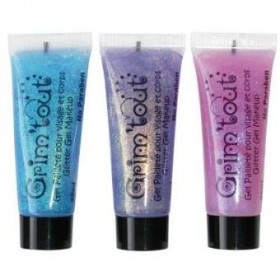 Lot de 3 tubes gel pailleté...
