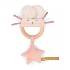 Hochet anneau bois souris...
