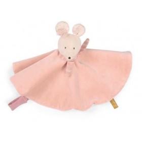Doudou souris rose - La...