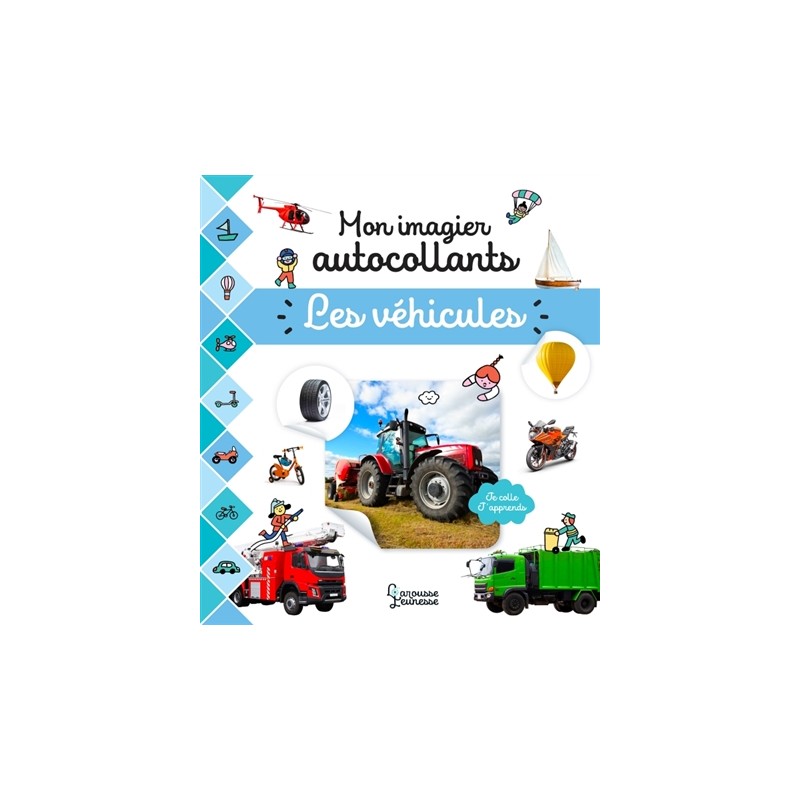 Mon imagier autocollants - Les véhicules