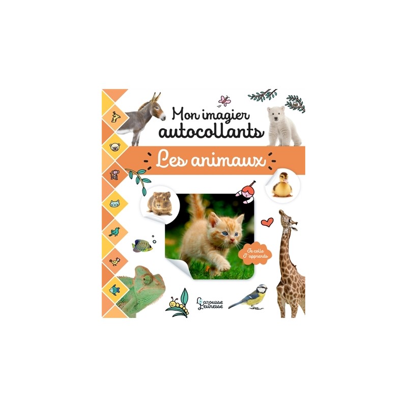 Mon imagier autocollants : Les animaux