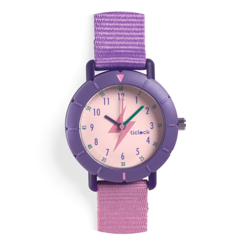 Montre cadran rotatif Ticlock - Purple flash Montre cadran rotatif Ticlock - Purple flash