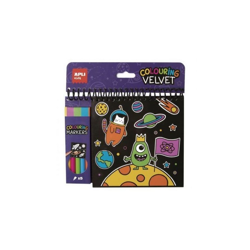 Coloriage velours + Feutres