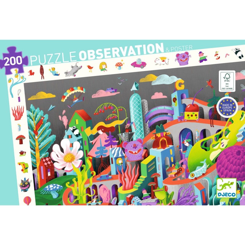 Puzzle observation 200 pcs - Crazy town