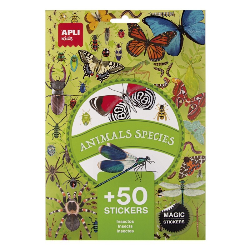 50 stickers - Insectes