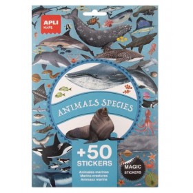 50 stickers - Animaux marins