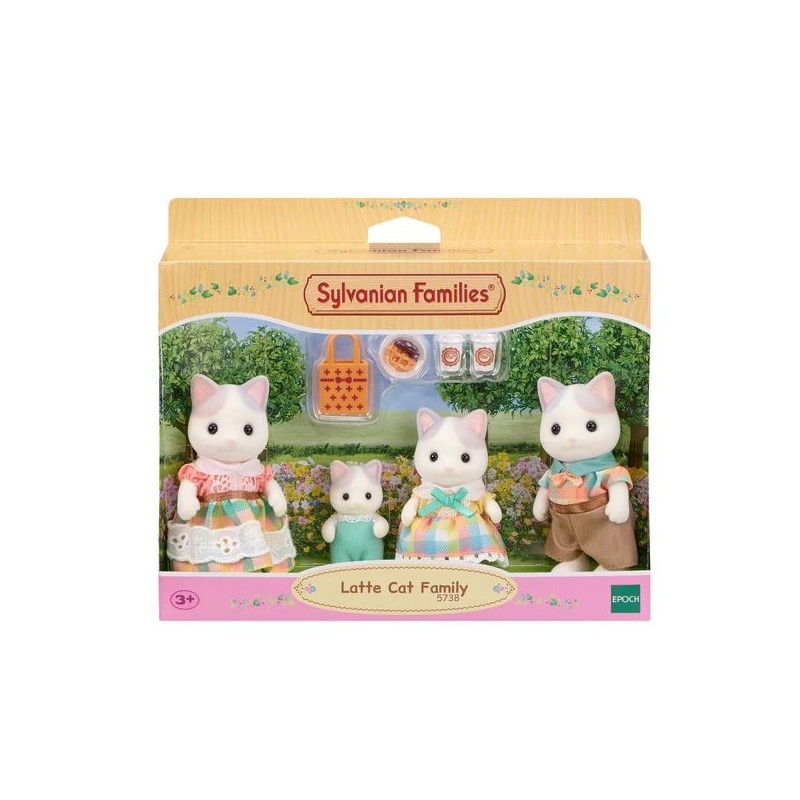 Famille Chat Latté - Sylvanian Families