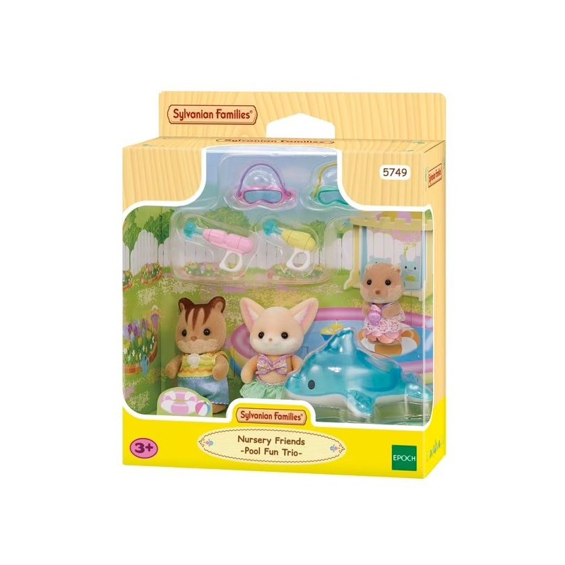 Le trio des bébés à la piscine - Sylvanian Families