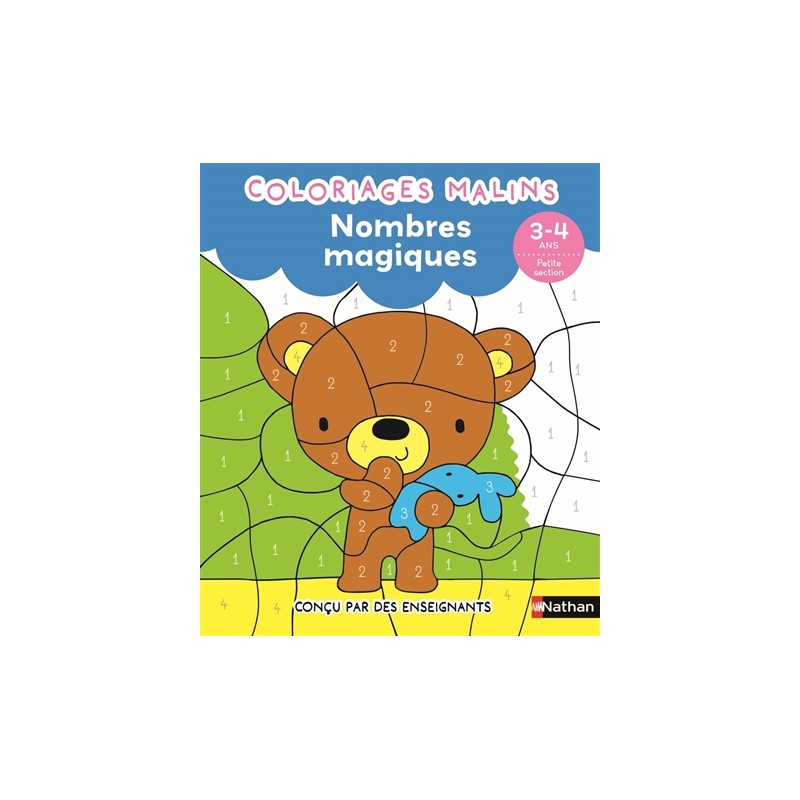 Coloriages malins : nombres magiques : PS