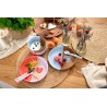 Assiette en silicone - Happy Rascals Smile, bleu ciel