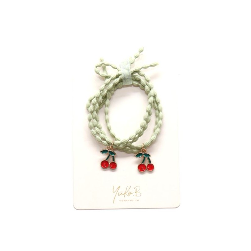 Bracelets/élastiques cheveux - Cerises