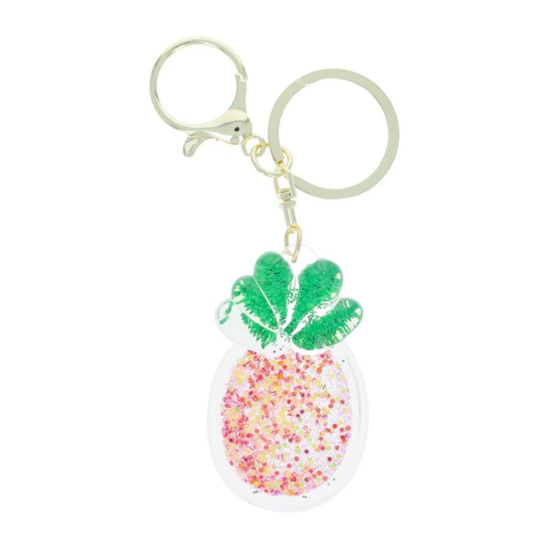 Porte-clés Ananas pailleté