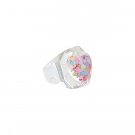 Bague confetti coeur...