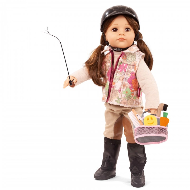Happy Kidz - Hannah cavalière - cheveux bruns, yeux bruns (50cm)