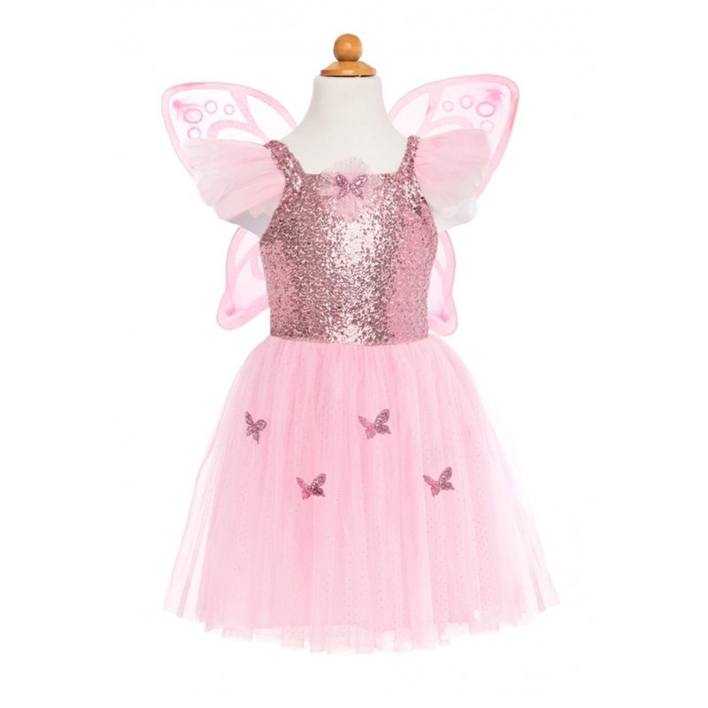 Robe de papillon avec ailes - Rose, 5-7 ans Robe de papillon avec ailes - Rose, 5-7 ans