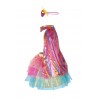 Set de super-héroïne tutu/cape/masque - Rose/or, 4-6 ans