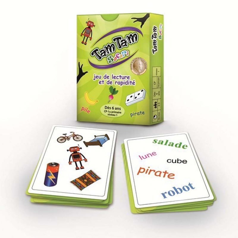 Tam Tam Safari - Jeu de lecture et de rapidité Tam Tam Safari - Jeu de lecture et de rapidité