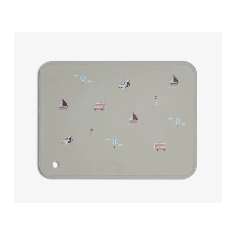 Set de table rectangulaire en silicone - Véhicules