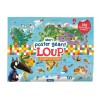 Mon poster géant Loup - La carte du monde