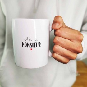Mug - Merci Monsieur (coeur...