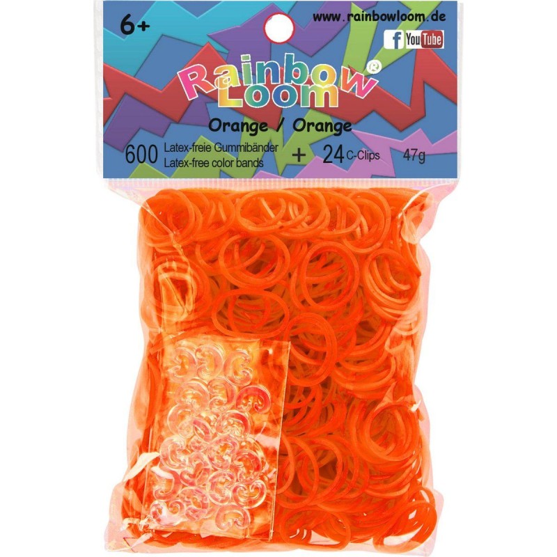 Elastiques Rainbow Loom - Orange