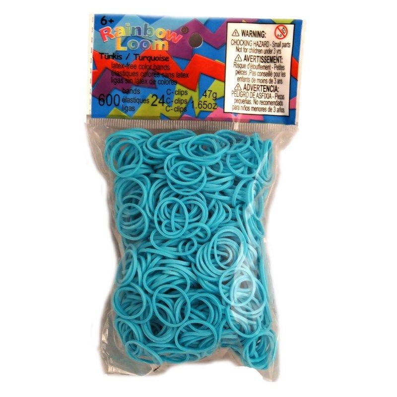 Elastiques Rainbow Loom - Turquoise