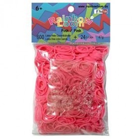 Elastiques Rainbow Loom - Rose