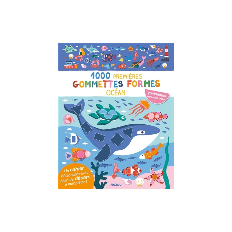 1000 premières gommettes formes - Océan