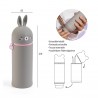 Trousse en silicone 2 en 1 - Lapin