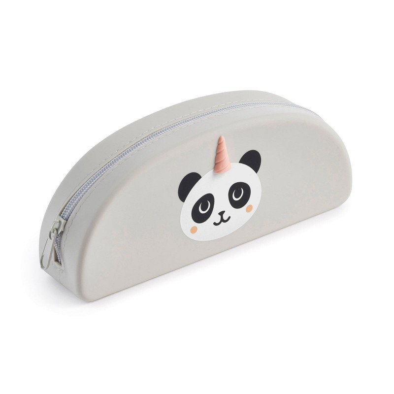 Trousse ovale en silicone - Panda Trousse ovale en silicone - Panda