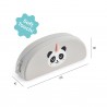 Trousse ovale en silicone - Panda