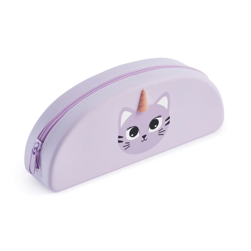 Trousse ovale en silicone - Chat Trousse ovale en silicone - Chat