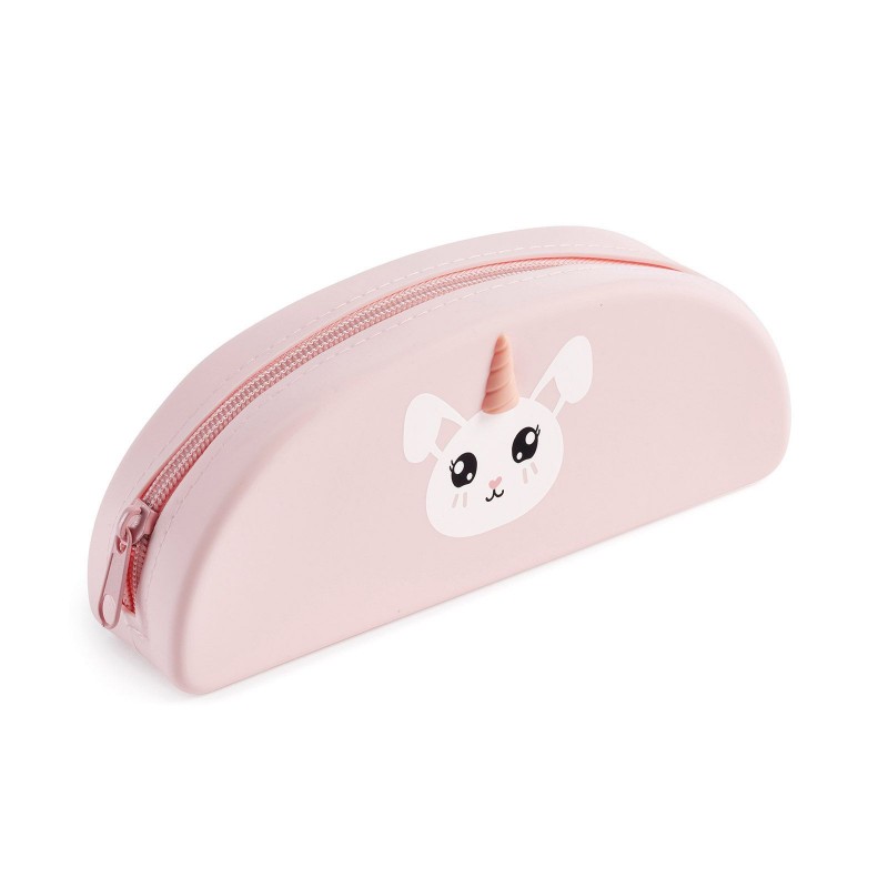Trousse ovale en silicone - Lapin Trousse ovale en silicone - Lapin