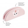Trousse ovale en silicone - Lapin