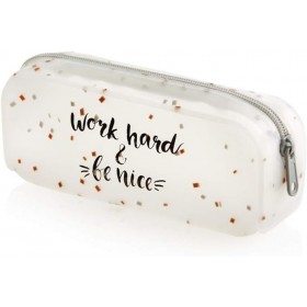 Trousse en silicone glitter...