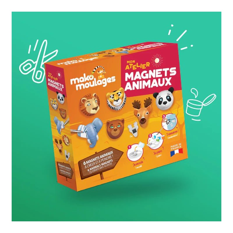 Mako moulages - Mon atelier Magnets animaux