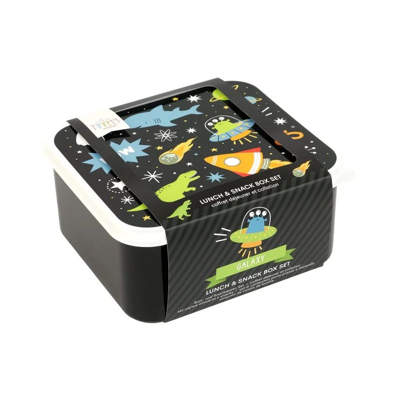 Set de 4 boîtes à tartines/goûter - Galaxy Set de 4 boîtes à tartines/goûter - Galaxy