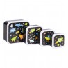 Set de 4 boîtes à tartines/goûter - Galaxy