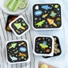 Set de 4 boîtes à tartines/goûter - Galaxy