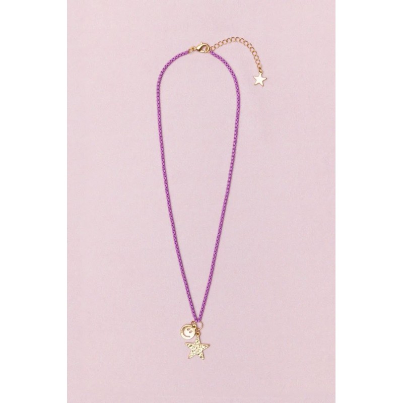 Collier smiley étoile