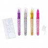 Festival feelings - Lot de 4 stylos gel pailletés pour tatouage