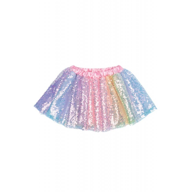 Tutu sequins multicolores pastel, 4-6 ans